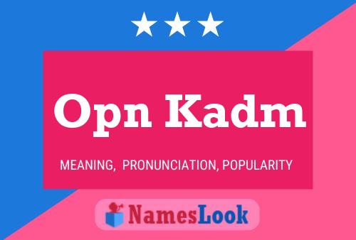 ملصق اسم Opn Kadm