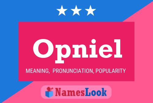 ملصق اسم Opniel