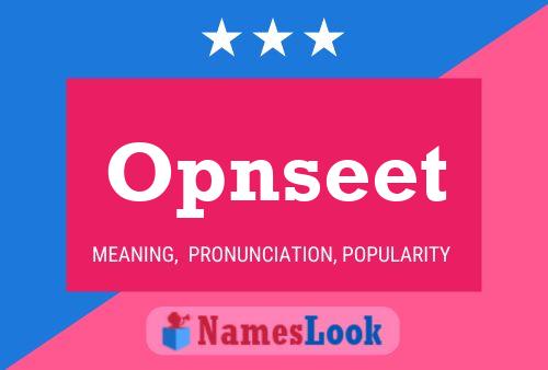 ملصق اسم Opnseet