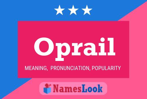 ملصق اسم Oprail