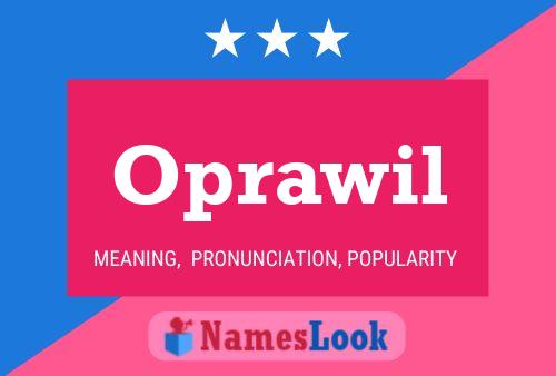 ملصق اسم Oprawil