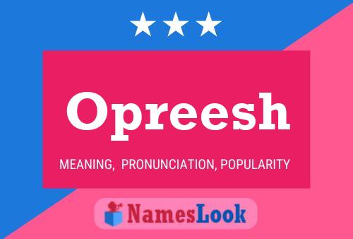 ملصق اسم Opreesh