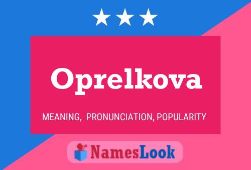 ملصق اسم Oprelkova