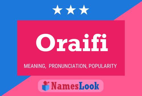 ملصق اسم Oraifi