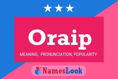 ملصق اسم Oraip