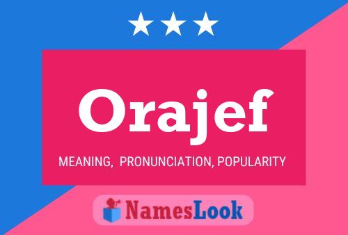 ملصق اسم Orajef