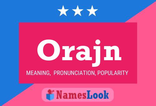 ملصق اسم Orajn