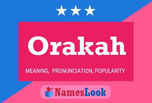 ملصق اسم Orakah