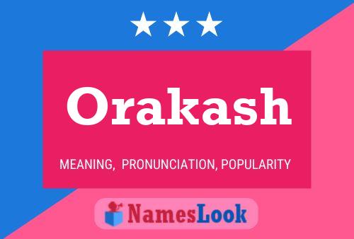 ملصق اسم Orakash