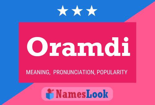 ملصق اسم Oramdi