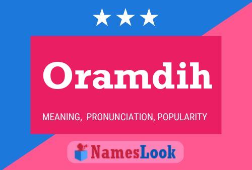 ملصق اسم Oramdih