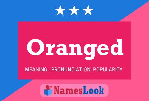 ملصق اسم Oranged