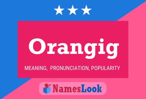 ملصق اسم Orangig