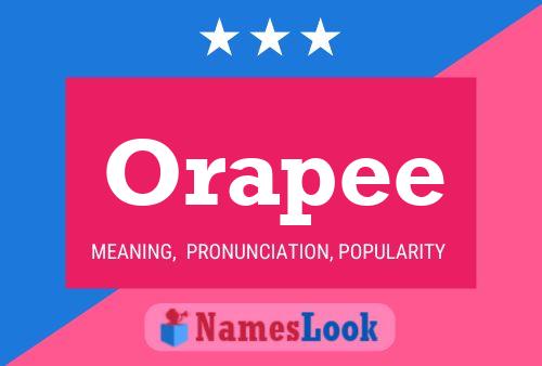 ملصق اسم Orapee