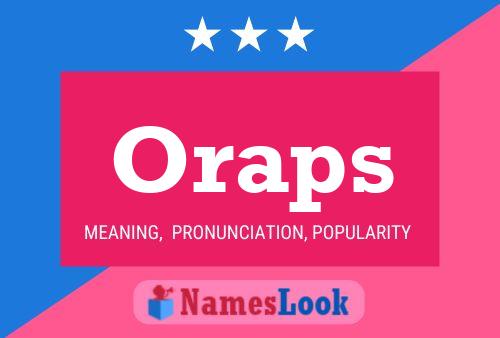 ملصق اسم Oraps