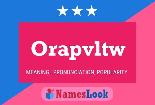 ملصق اسم Orapvltw