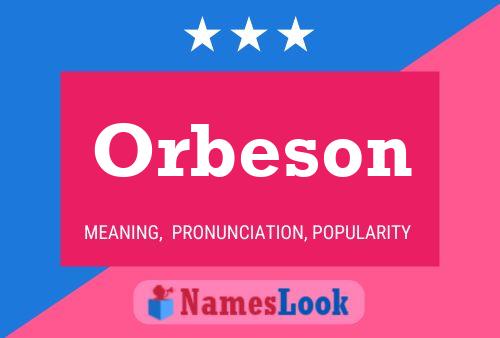 ملصق اسم Orbeson