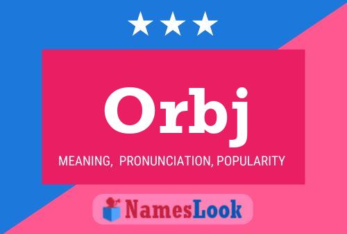 ملصق اسم Orbj