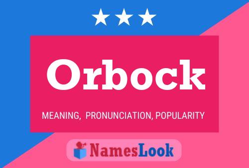 ملصق اسم Orbock