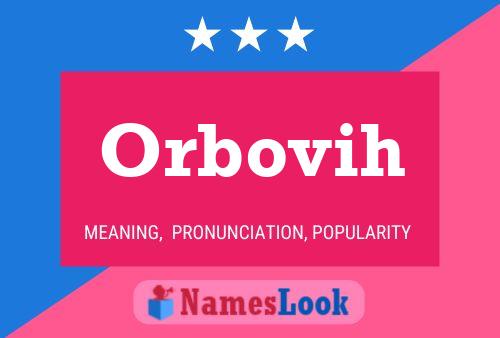 ملصق اسم Orbovih