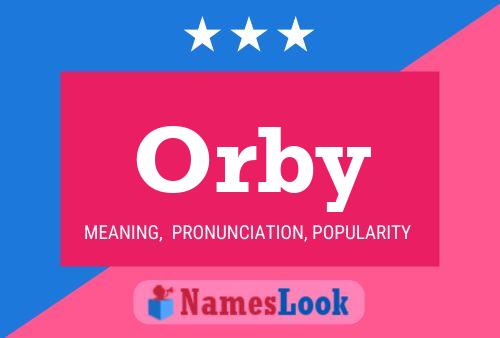 ملصق اسم Orby