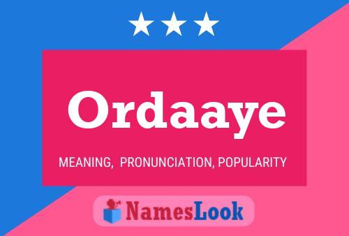 ملصق اسم Ordaaye