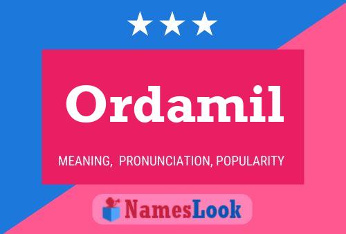 ملصق اسم Ordamil