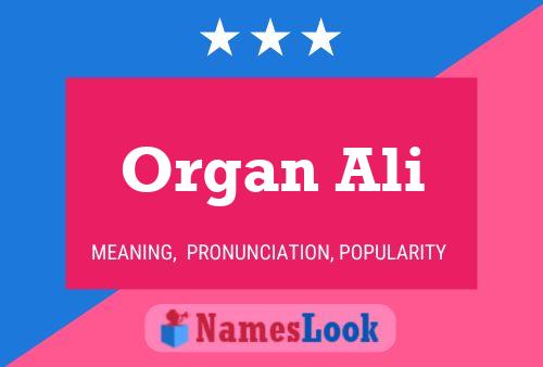 ملصق اسم Organ Ali