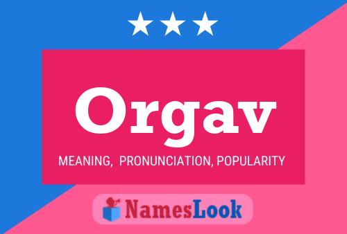 ملصق اسم Orgav