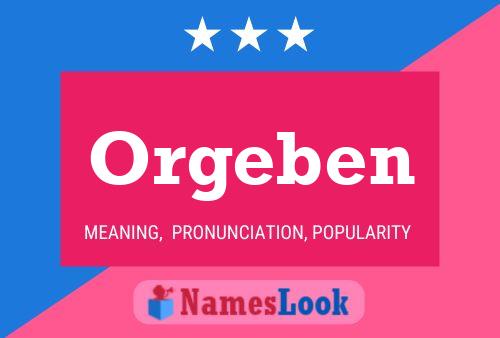 ملصق اسم Orgeben