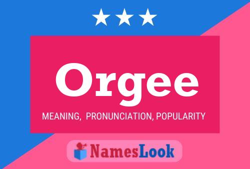 ملصق اسم Orgee