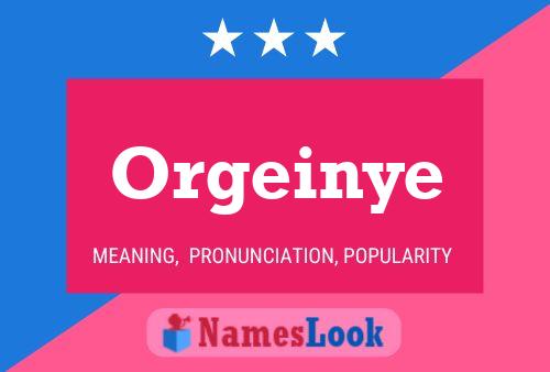 ملصق اسم Orgeinye