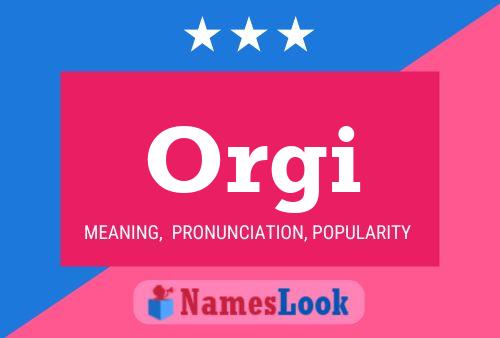 ملصق اسم Orgi