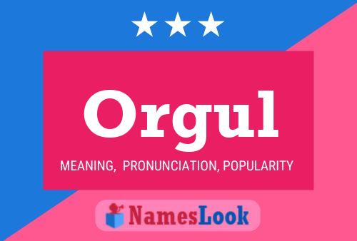 ملصق اسم Orgul