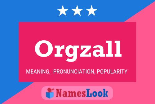 ملصق اسم Orgzall