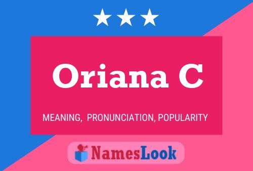 ملصق اسم Oriana C