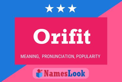 ملصق اسم Orifit