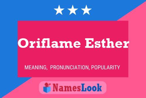 ملصق اسم Oriflame Esther