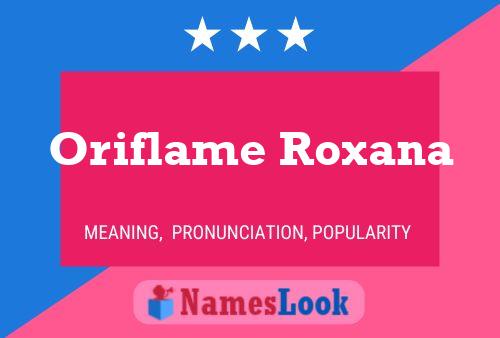 ملصق اسم Oriflame Roxana