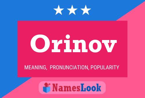 ملصق اسم Orinov