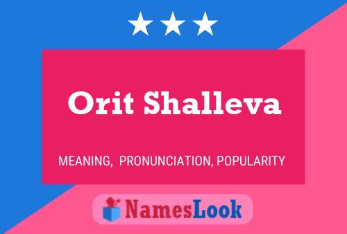 ملصق اسم Orit Shalleva