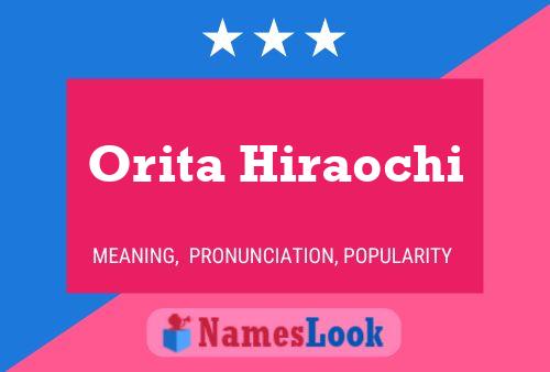 ملصق اسم Orita Hiraochi