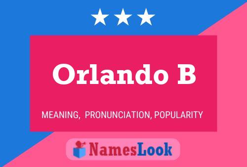 ملصق اسم Orlando B