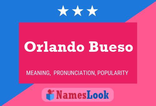 ملصق اسم Orlando Bueso