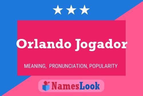 ملصق اسم Orlando Jogador