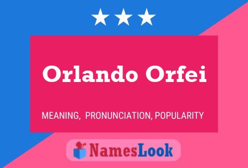 ملصق اسم Orlando Orfei