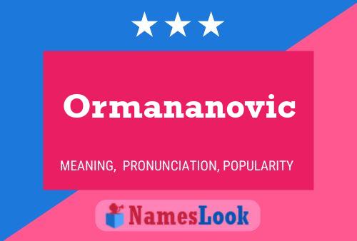 ملصق اسم Ormananovic