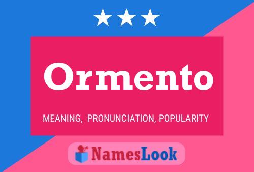 ملصق اسم Ormento