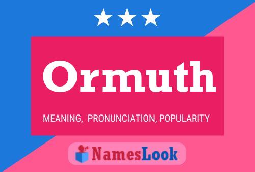 ملصق اسم Ormuth