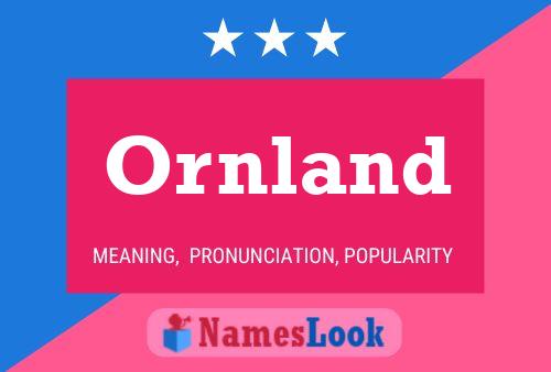 ملصق اسم Ornland